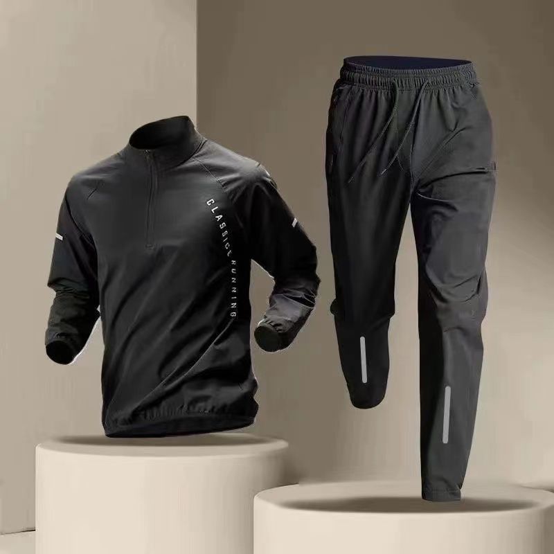 Korean Casual Sports Suit Men' - đánh giá và giá Running Gear Youth