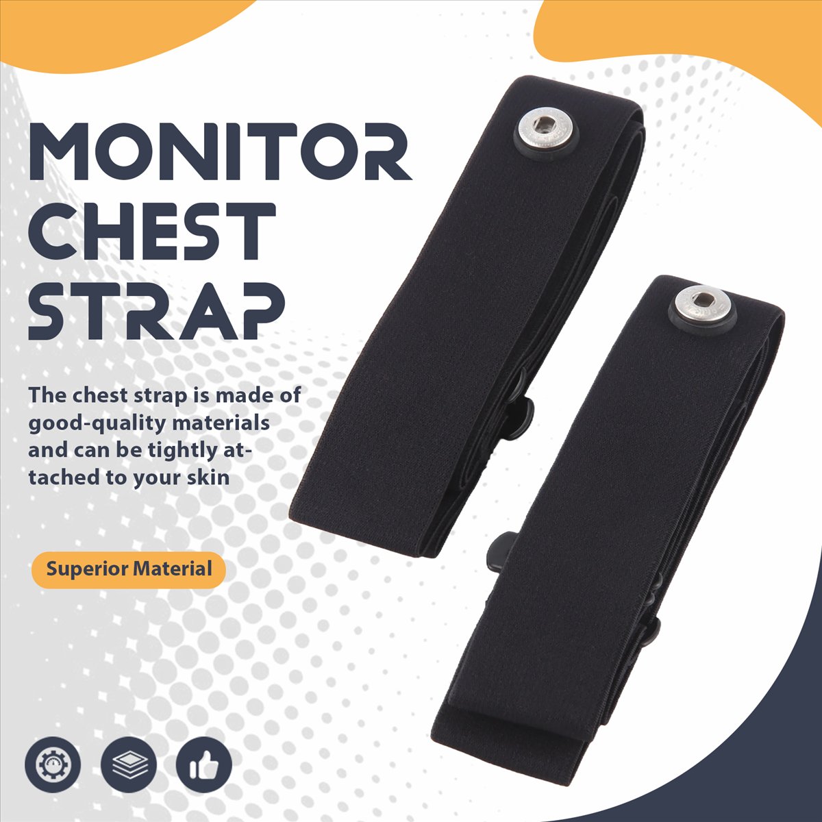 AA83 2Pcs Elastic Heart Rate C - đánh giá và giá Heart Rate Strap Chest