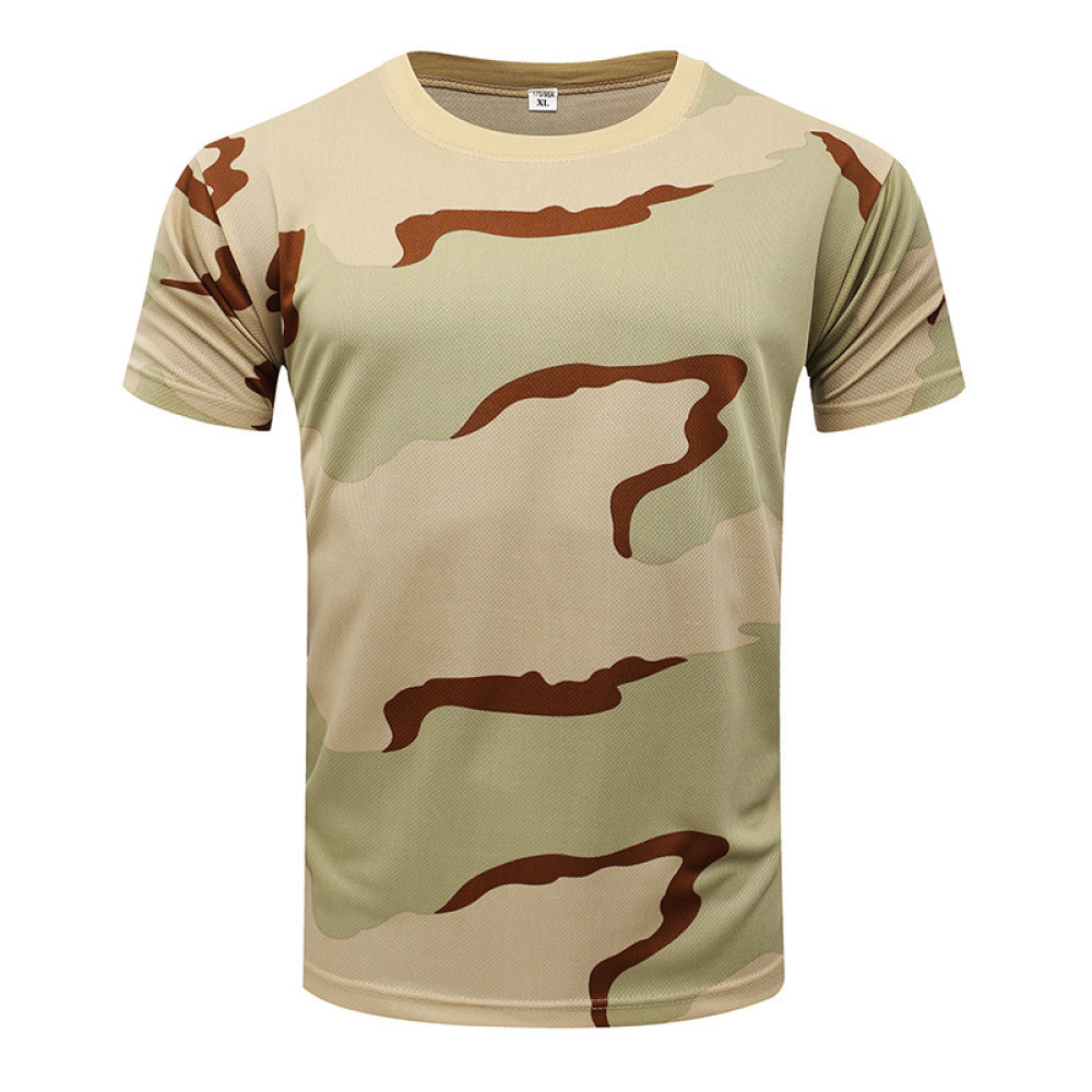 Short Sleeve Camouflage T Shir - đánh giá và giá Running Gear Gym